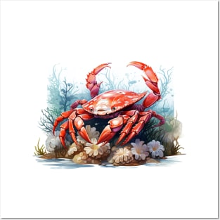 Red Crab Posters and Art